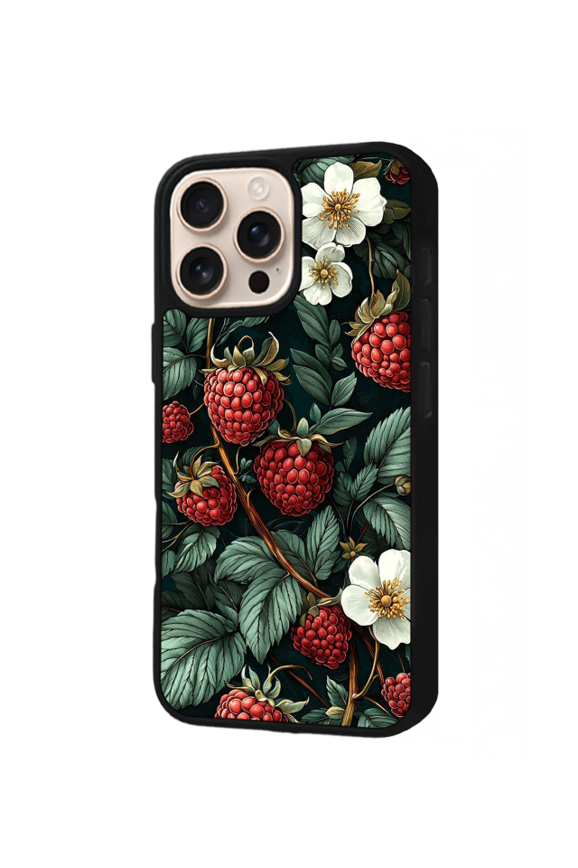 iPhone 14 Pro Uyumlu Botanik Tasarımlı Glossy Premium Kılıf