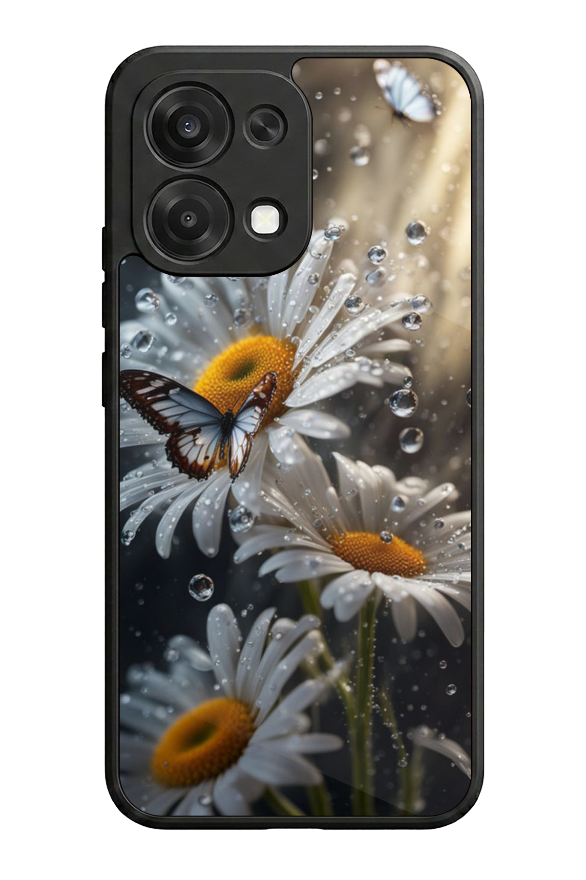 Oppo A6 Pro Uyumlu Cicek Tasarımlı Glossy Premium Kılıf