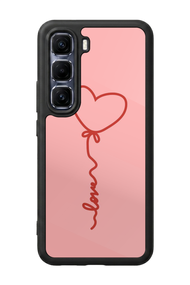 Infinix Hot 60 Pro Plus Uyumlu Kalp Love Tasarımlı Glossy Premium Kılıf
