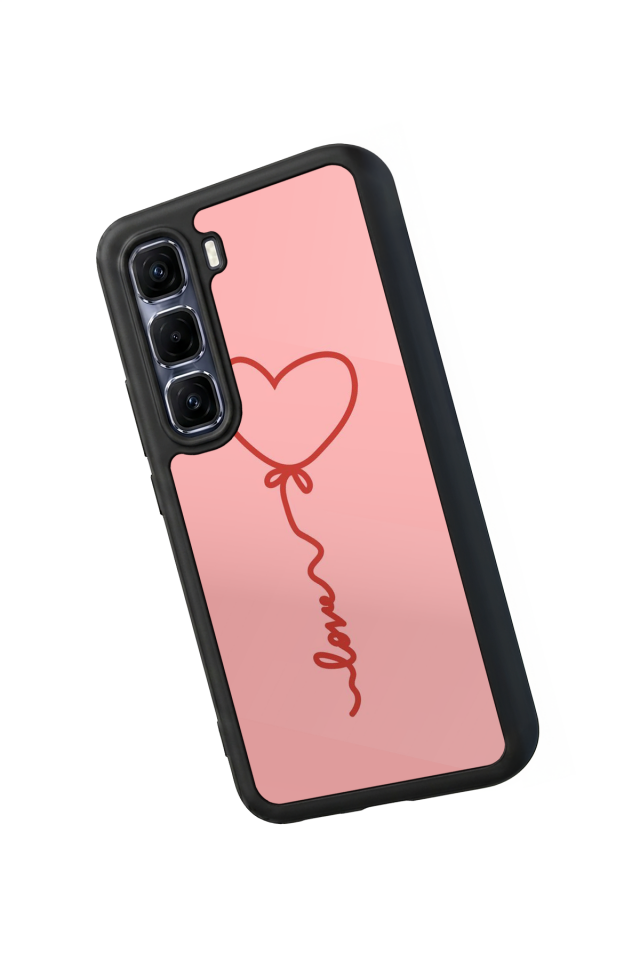 Infinix Hot 60 Pro Plus Uyumlu Kalp Love Tasarımlı Glossy Premium Kılıf