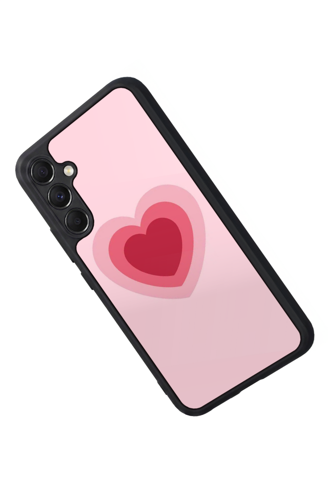 Samsung Galaxy A34 Uyumlu Kalp Love Tasarımlı Glossy Premium Kılıf