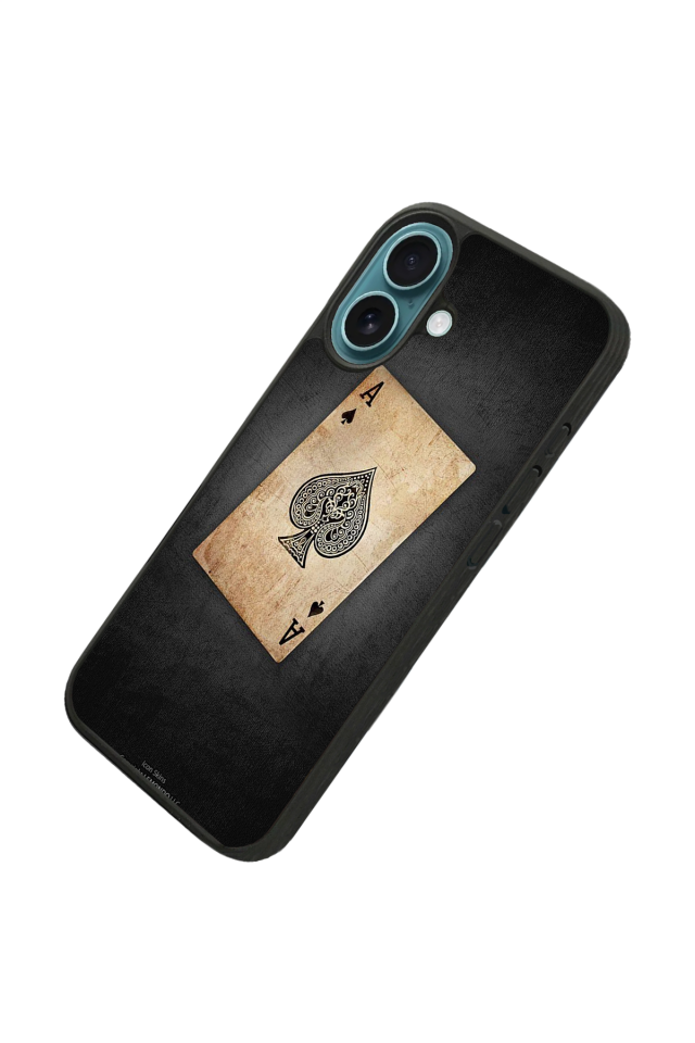 iPhone 16 Uyumlu Kart Tasarımlı Glossy Premium Kılıf