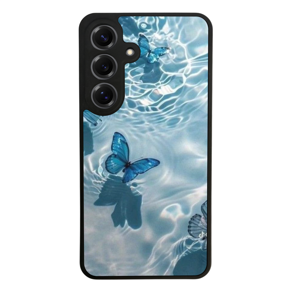 Samsung Galaxy S25 Uyumlu Kelebek Tasarımlı Glossy Premium Kılıf