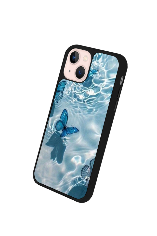 iPhone 13/14 Uyumlu Kelebek Tasarımlı Glossy Premium Kılıf