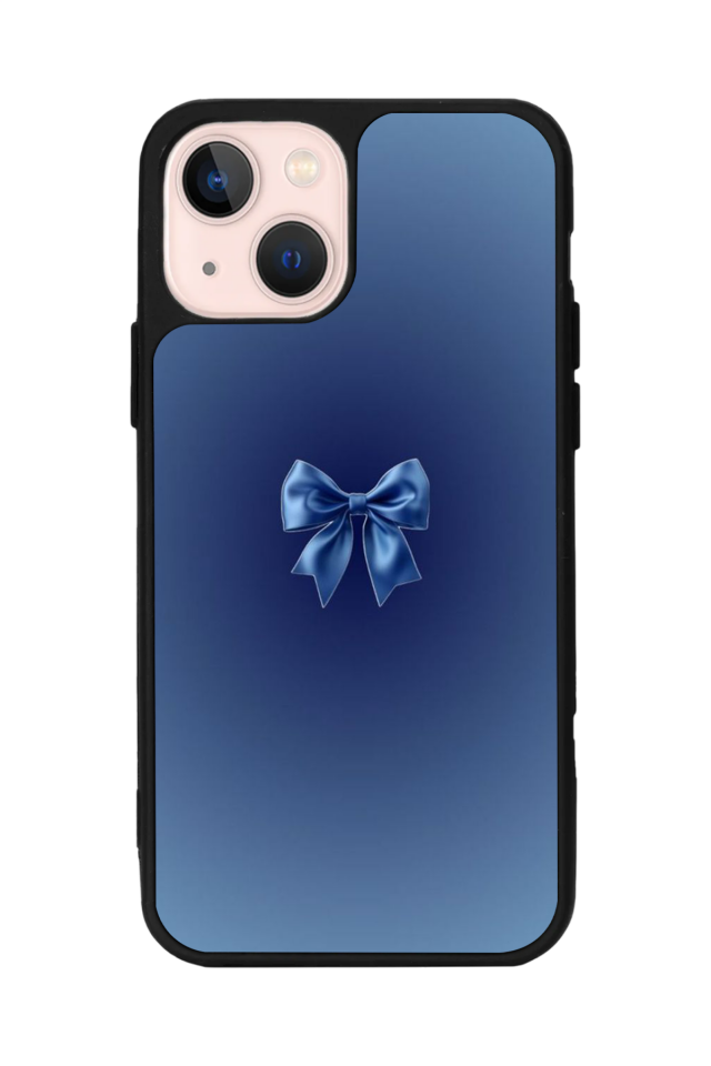 iPhone 13 Mini Uyumlu Kurdele Tasarımlı Glossy Premium Kılıf