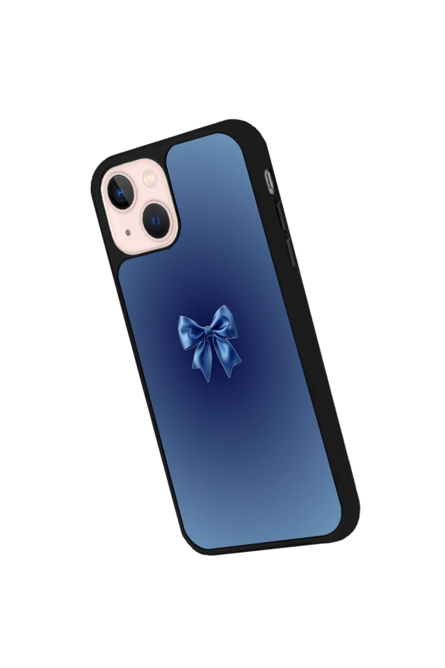 iPhone 13 Mini Uyumlu Kurdele Tasarımlı Glossy Premium Kılıf