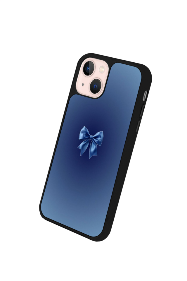 iPhone 13 Mini Uyumlu Kurdele Tasarımlı Glossy Premium Kılıf