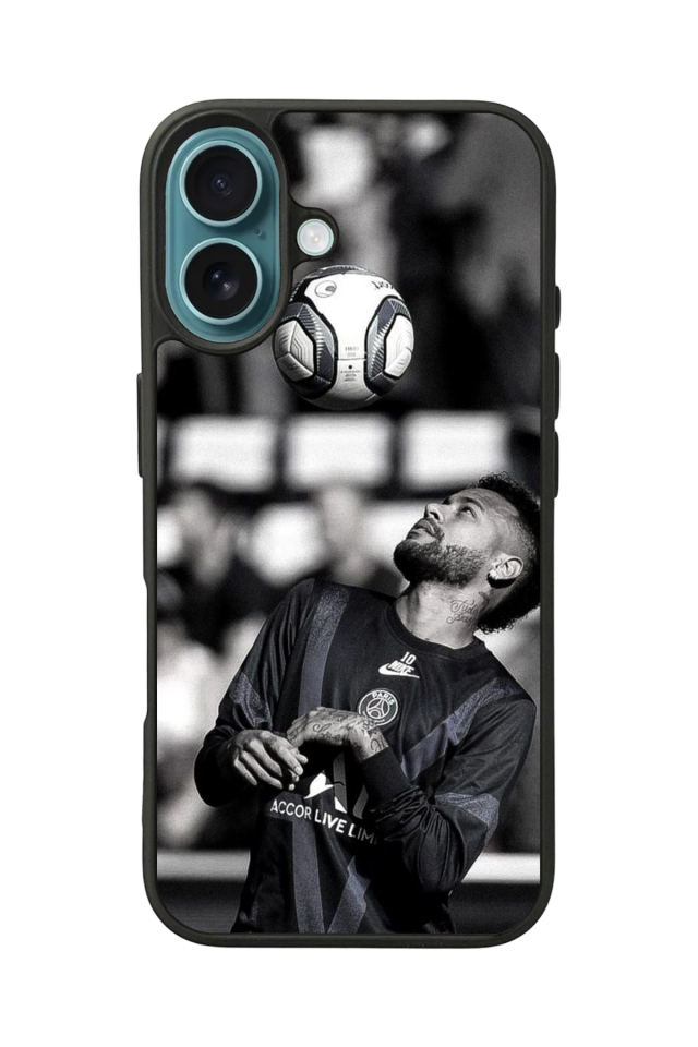 iPhone 16 Plus Uyumlu Neymar Tasarımlı Glossy Premium Kılıf