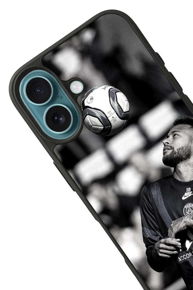 iPhone 16 Plus Uyumlu Neymar Tasarımlı Glossy Premium Kılıf