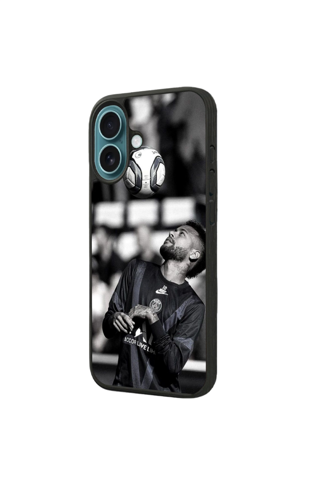 iPhone 16 Plus Uyumlu Neymar Tasarımlı Glossy Premium Kılıf