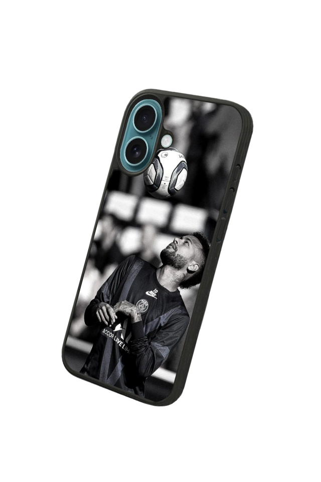 iPhone 16 Plus Uyumlu Neymar Tasarımlı Glossy Premium Kılıf