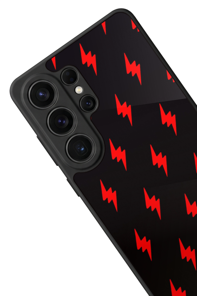 Samsung Galaxy S26 Ultra Uyumlu Simsek Tasarımlı Glossy Premium Kılıf