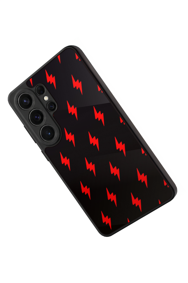 Samsung Galaxy S26 Ultra Uyumlu Simsek Tasarımlı Glossy Premium Kılıf