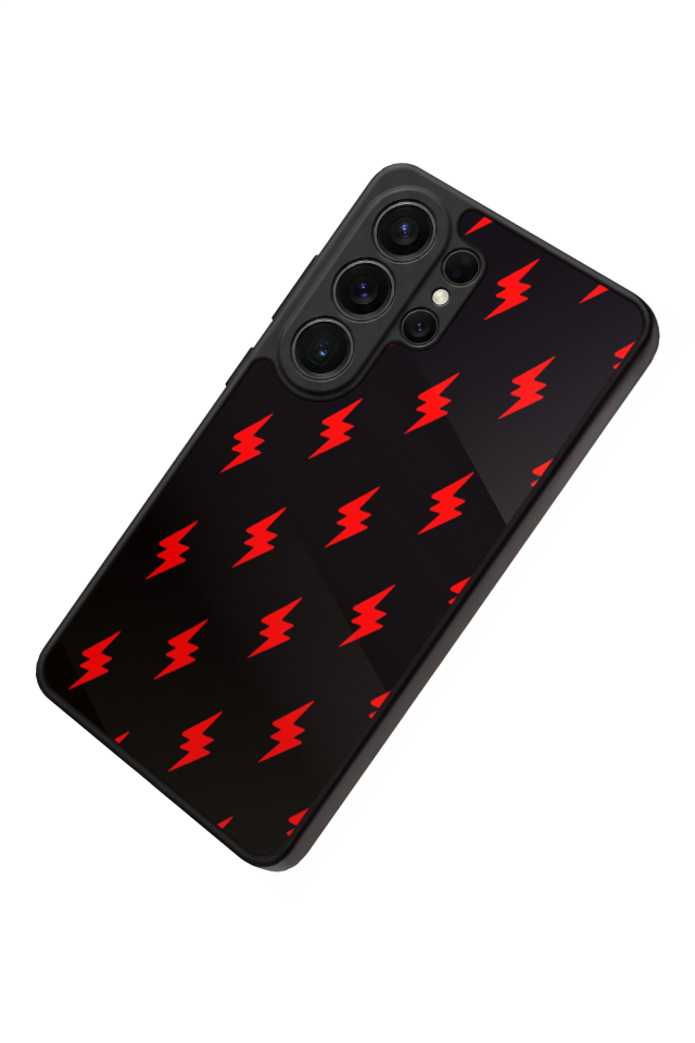 Samsung Galaxy S26 Ultra Uyumlu Simsek Tasarımlı Glossy Premium Kılıf