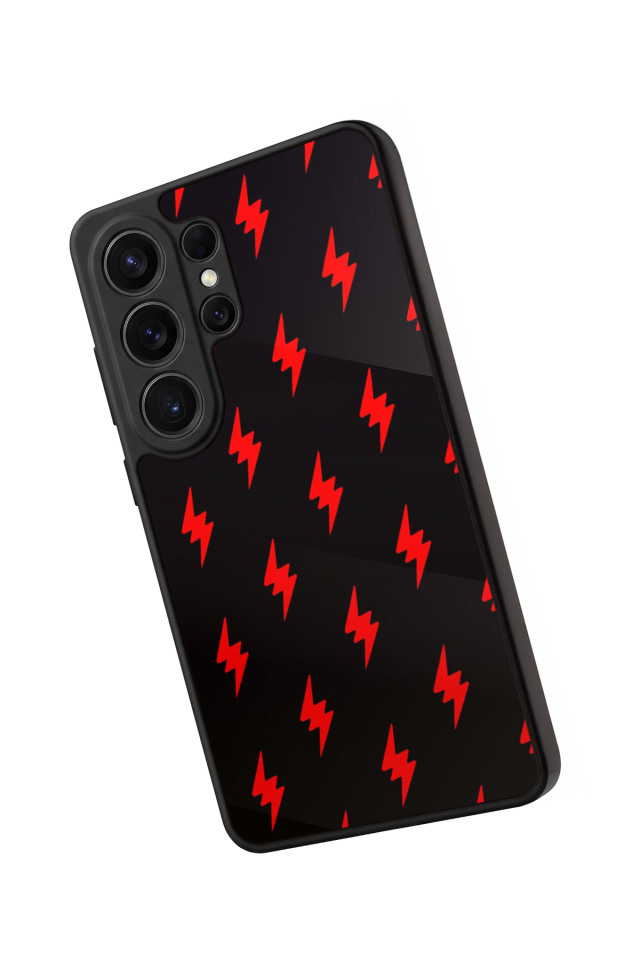 Samsung Galaxy S26 Ultra Uyumlu Simsek Tasarımlı Glossy Premium Kılıf