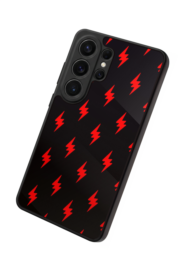 Samsung Galaxy S26 Ultra Uyumlu Simsek Tasarımlı Glossy Premium Kılıf