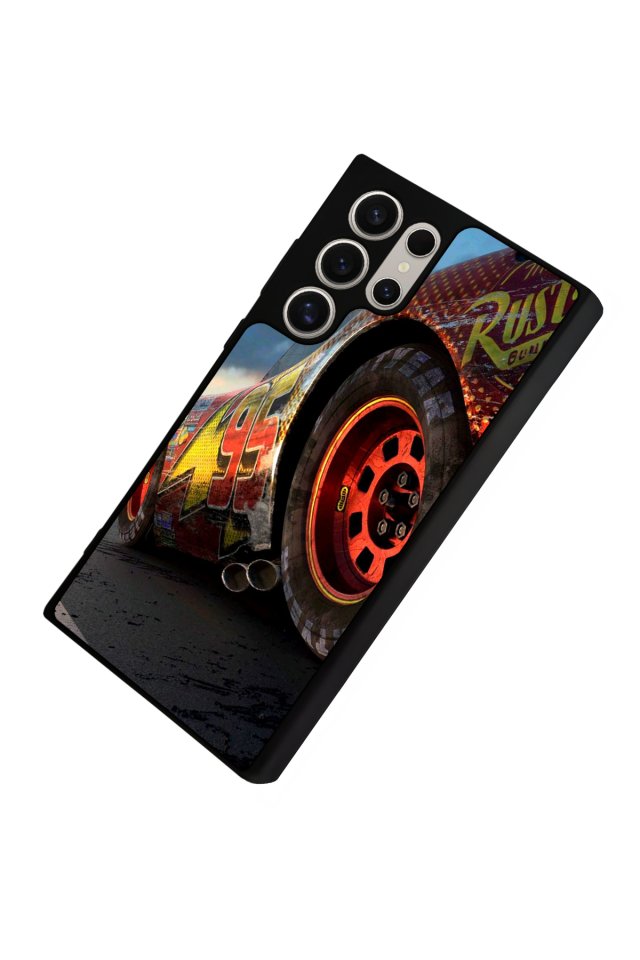 Samsung Galaxy S22 Ultra Uyumlu Şimsek McQueen Tasarımlı Glossy Premium Kılıf