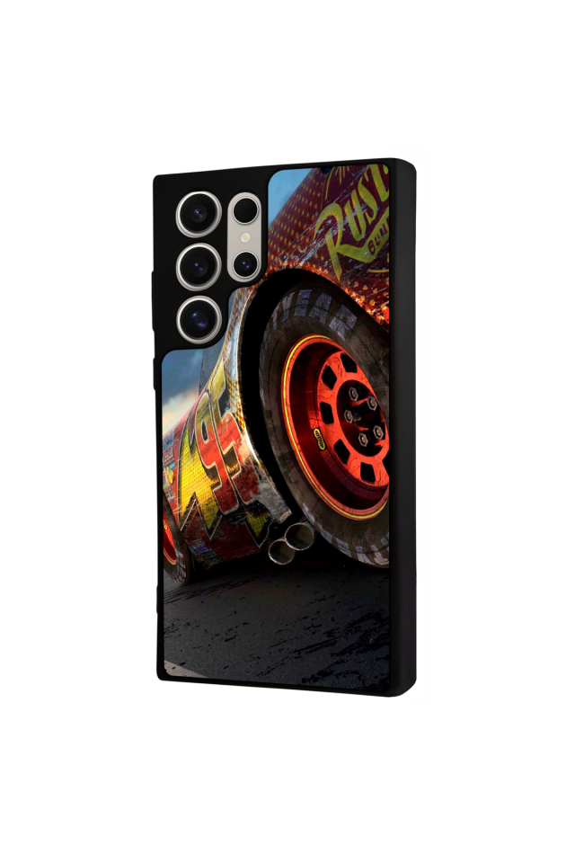 Samsung Galaxy S22 Ultra Uyumlu Şimsek McQueen Tasarımlı Glossy Premium Kılıf