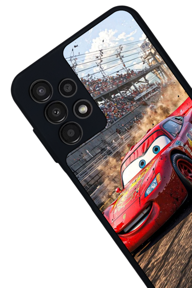 Samsung Galaxy A23 Uyumlu Şimsek McQueen Tasarımlı Glossy Premium Kılıf