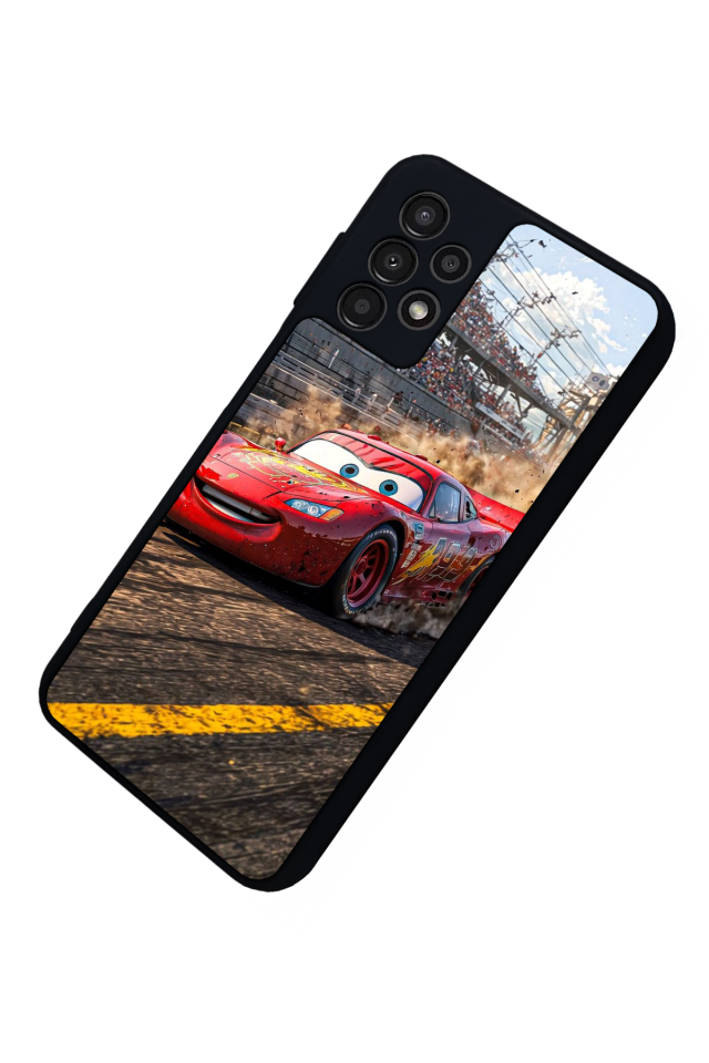 Samsung Galaxy A23 Uyumlu Şimsek McQueen Tasarımlı Glossy Premium Kılıf
