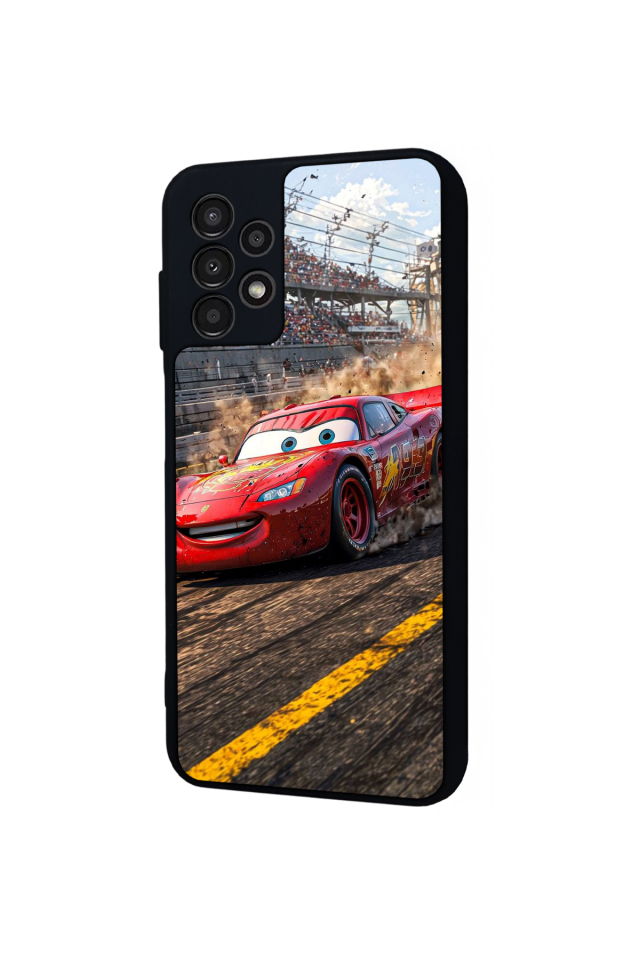 Samsung Galaxy A23 Uyumlu Şimsek McQueen Tasarımlı Glossy Premium Kılıf
