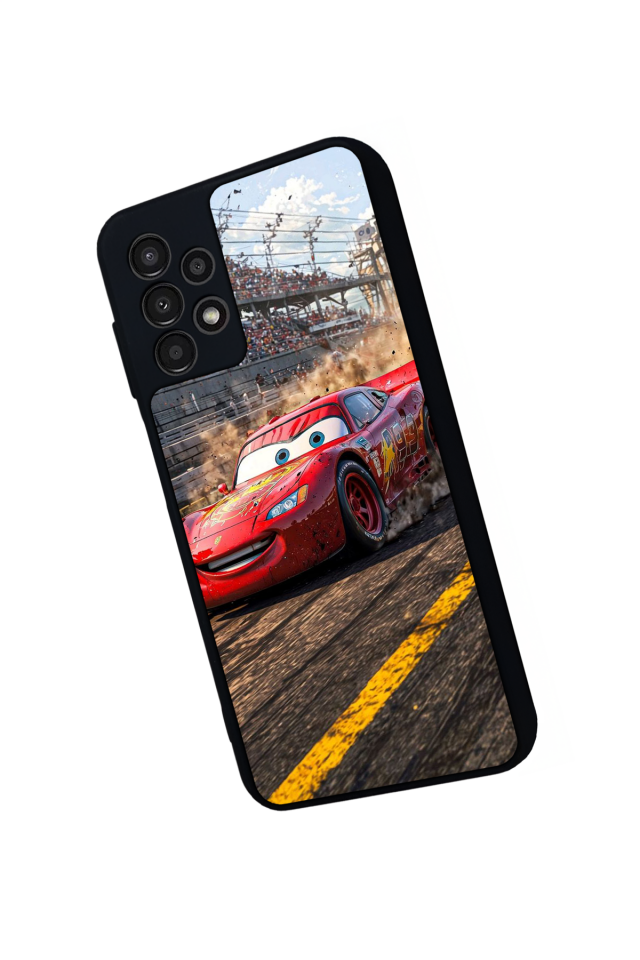 Samsung Galaxy A23 Uyumlu Şimsek McQueen Tasarımlı Glossy Premium Kılıf