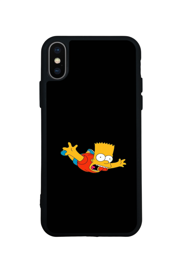 iPhone X/ XS Uyumlu The Simpsons Tasarımlı Glossy Premium Kılıf