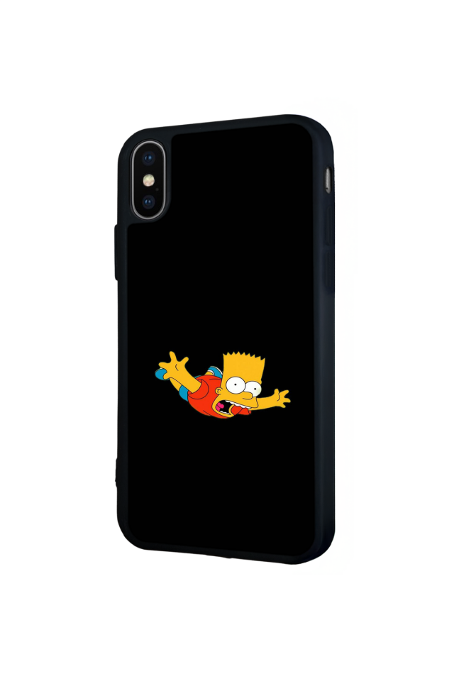 iPhone X/ XS Uyumlu The Simpsons Tasarımlı Glossy Premium Kılıf