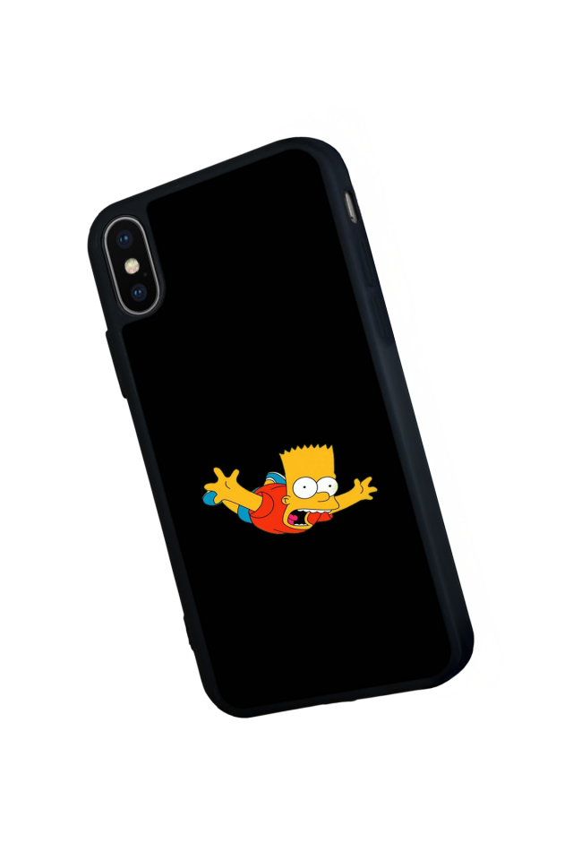 iPhone X/ XS Uyumlu The Simpsons Tasarımlı Glossy Premium Kılıf