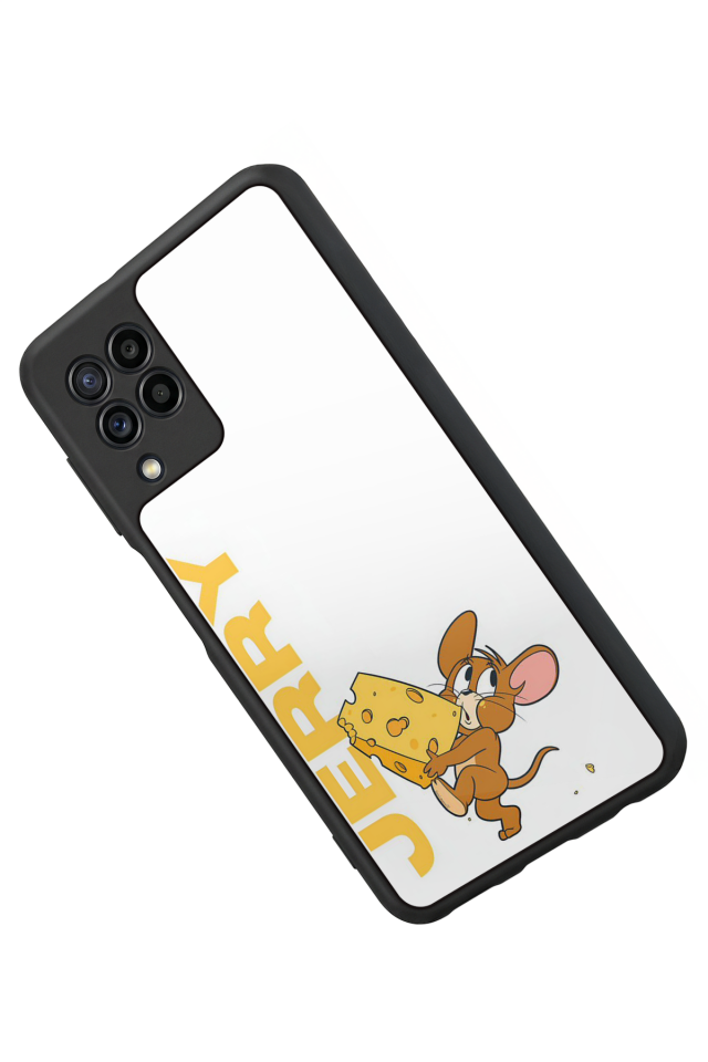 Samsung Galaxy M32 Uyumlu Tom And Jerry Tasarımlı Glossy Premium Kılıf