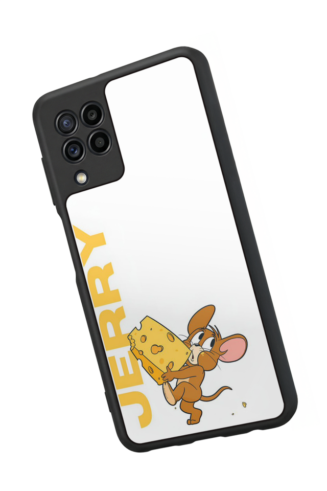 Samsung Galaxy M32 Uyumlu Tom And Jerry Tasarımlı Glossy Premium Kılıf