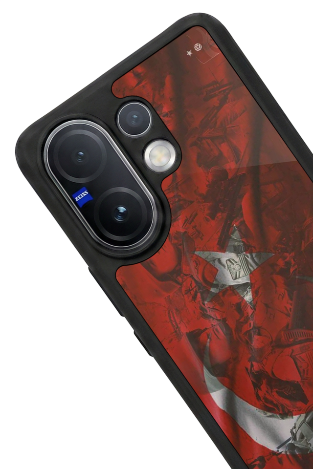 Vivo V60 Uyumlu Türk Bayragi Tasarımlı Glossy Premium Kılıf