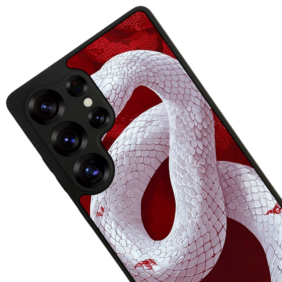 Samsung Galaxy S25 Ultra Uyumlu Yılan Tasarımlı Glossy Premium Kılıf