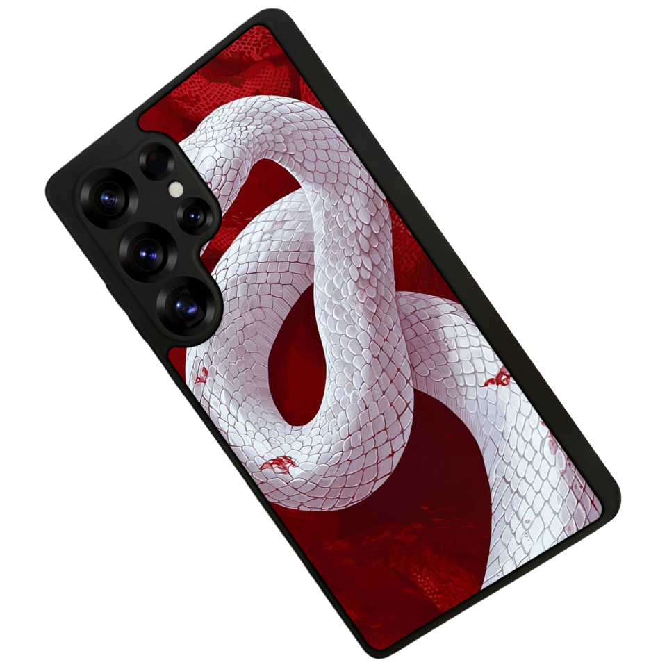Samsung Galaxy S25 Ultra Uyumlu Yılan Tasarımlı Glossy Premium Kılıf