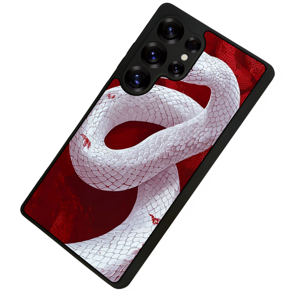 Samsung Galaxy S25 Ultra Uyumlu Yılan Tasarımlı Glossy Premium Kılıf