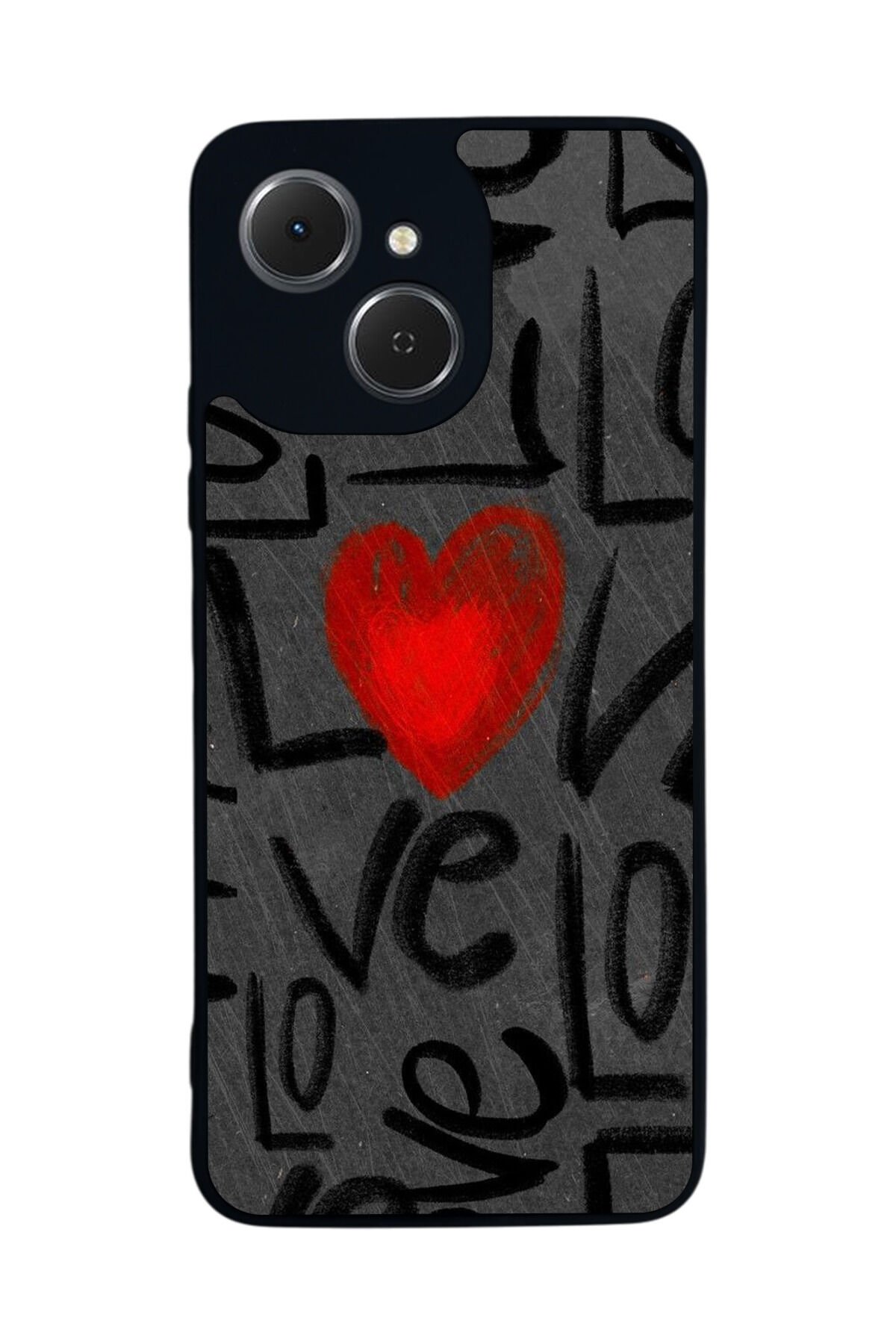 Tecno Spark 40C Uyumlu Love Tasarımlı Glossy Premium Kılıf