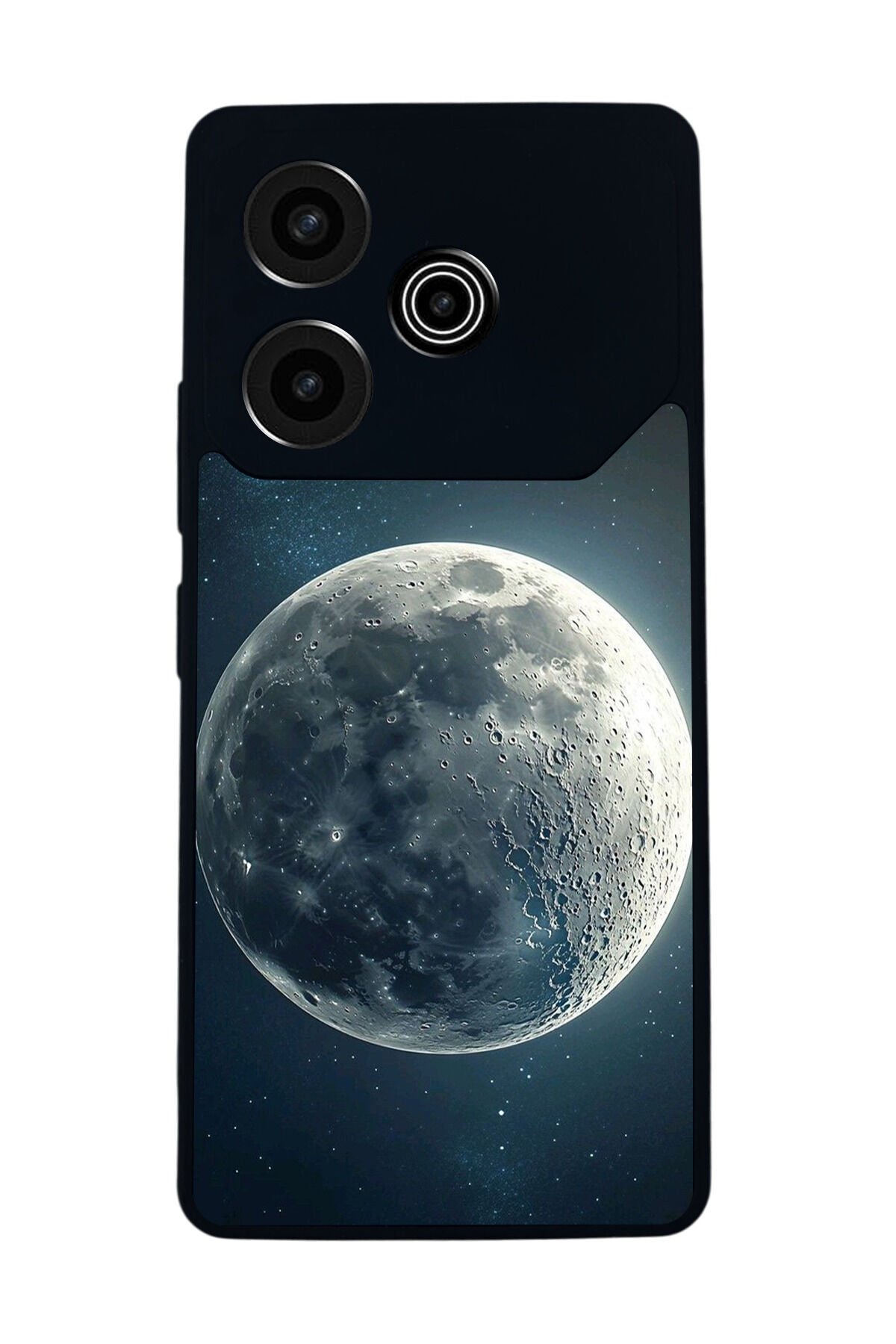 Tecno Pova 6 Uyumlu Ay Tasarımlı Glossy Premium Kılıf