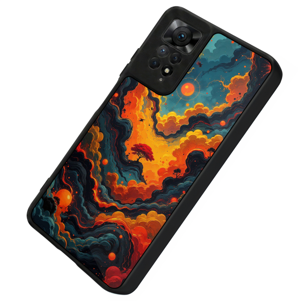 Xiaomi Redmi Note 11 Pro Uyumlu Abstract Tasarımlı Glossy Premium Kılıf