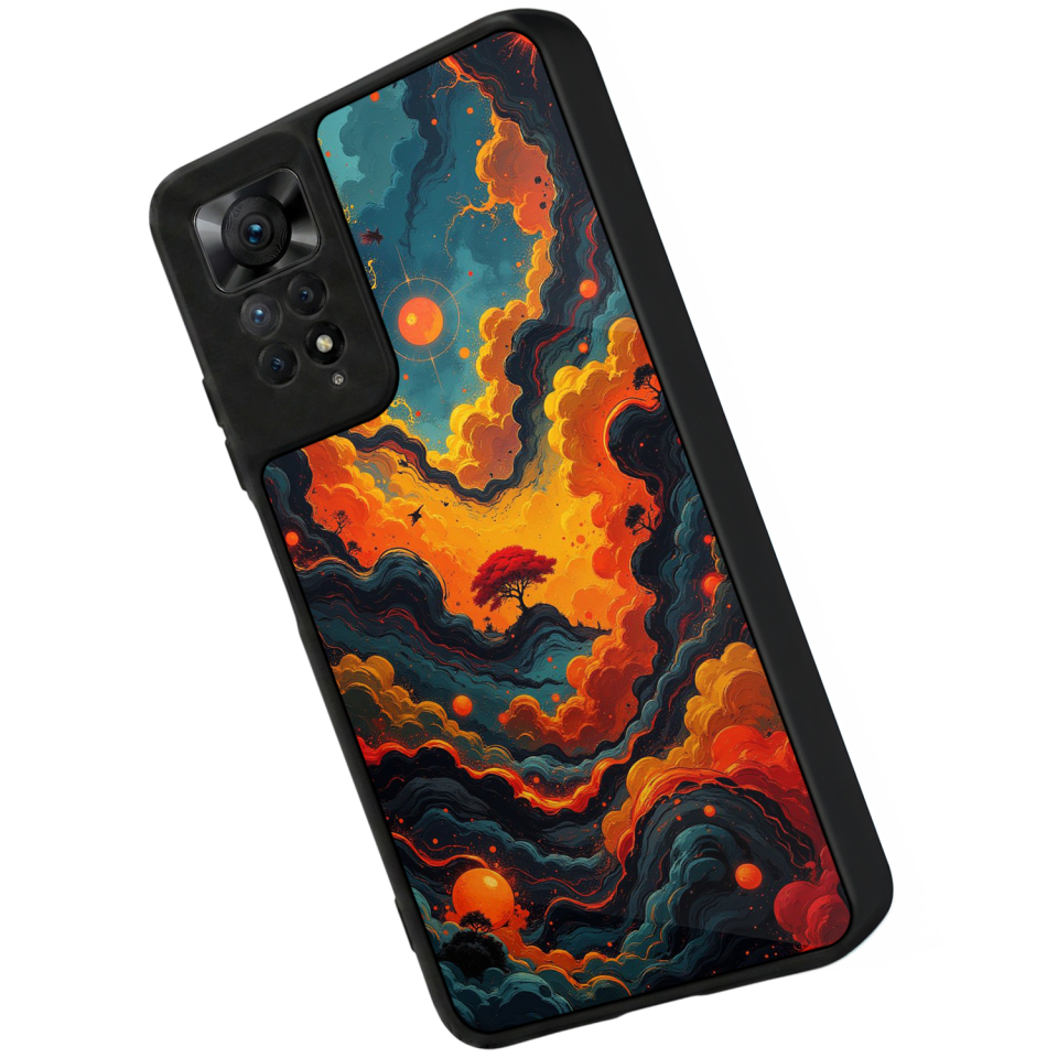 Xiaomi Redmi Note 11 Pro Uyumlu Abstract Tasarımlı Glossy Premium Kılıf