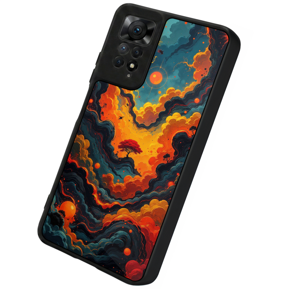 Xiaomi Redmi Note 11 Pro Uyumlu Abstract Tasarımlı Glossy Premium Kılıf