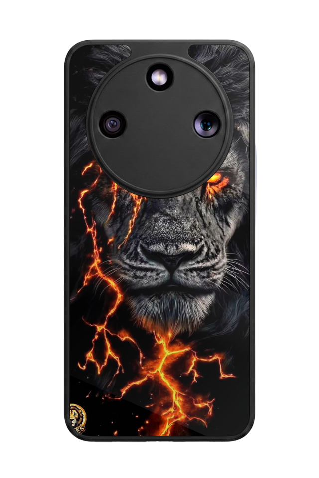 Honor Magic 8 Lite Uyumlu Aslan Tasarımlı Glossy Premium Kılıf