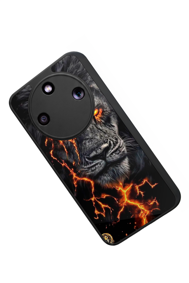 Honor Magic 8 Lite Uyumlu Aslan Tasarımlı Glossy Premium Kılıf