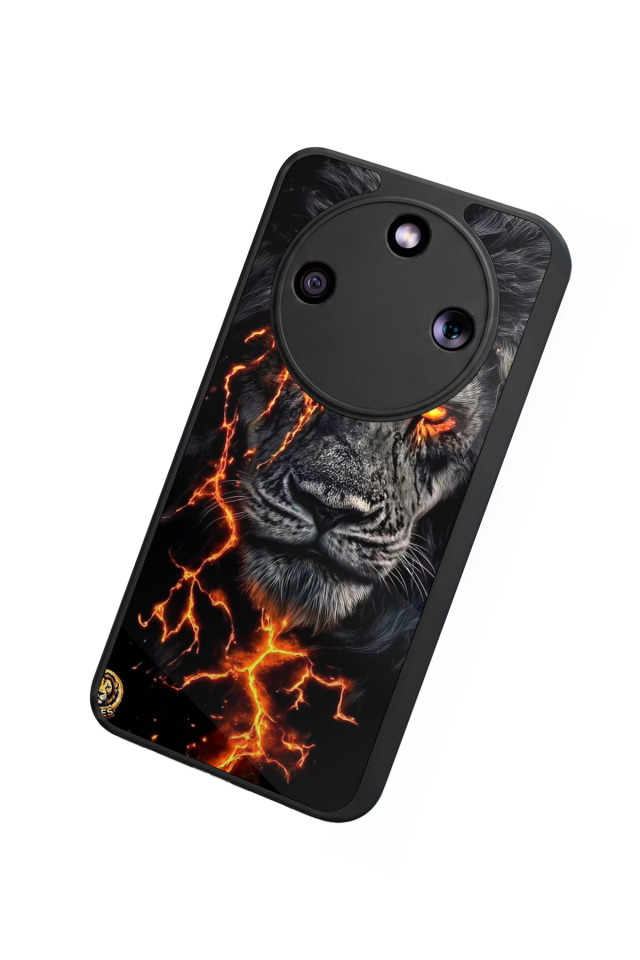 Honor Magic 8 Lite Uyumlu Aslan Tasarımlı Glossy Premium Kılıf