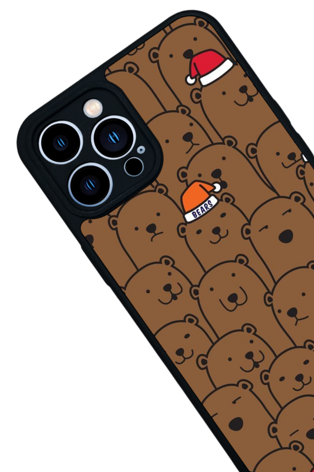 iPhone 12 Pro Max Uyumlu Ayı Tasarımlı Glossy Premium Kılıf