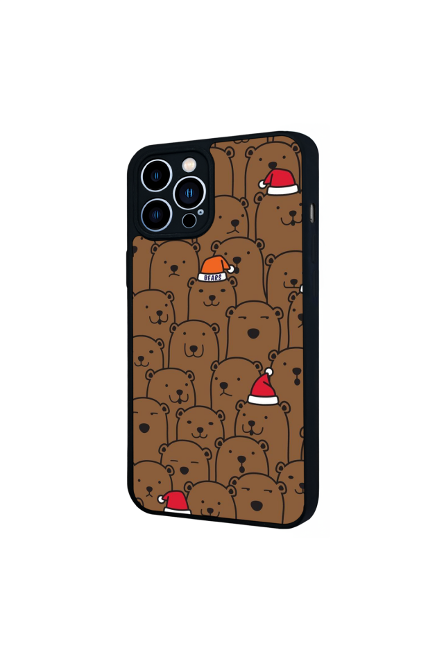 iPhone 12 Pro Max Uyumlu Ayı Tasarımlı Glossy Premium Kılıf