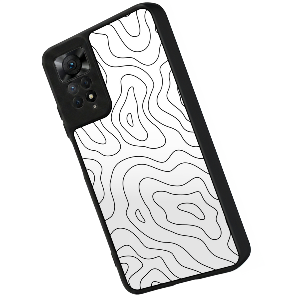 Xiaomi Redmi Note 12 Pro Uyumlu Çizgi Sanatı Tasarımlı Glossy Premium Kılıf
