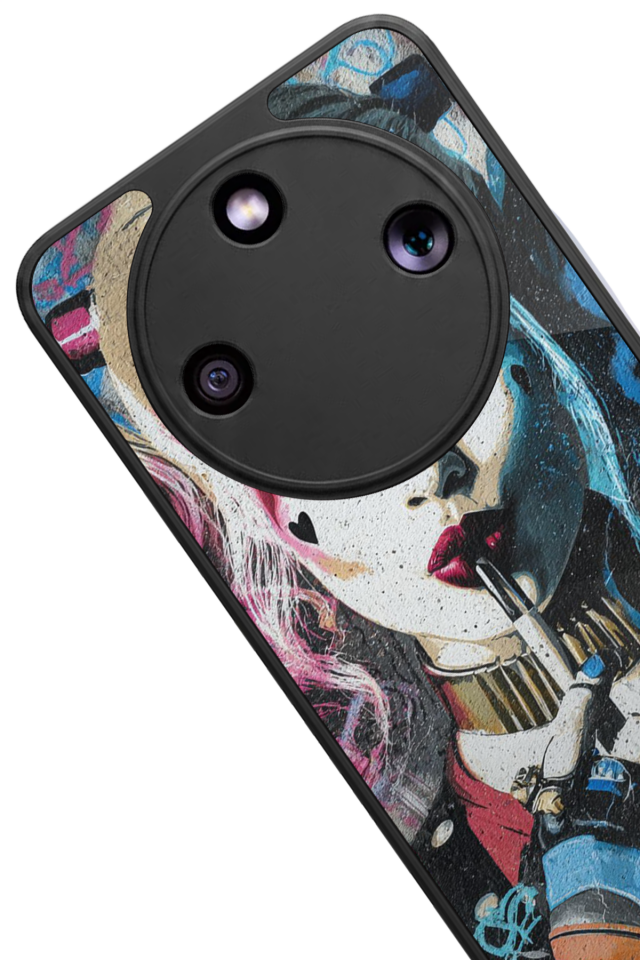 Honor Magic 8 Lite Uyumlu HarleyQueen Tasarımlı Glossy Premium Kılıf