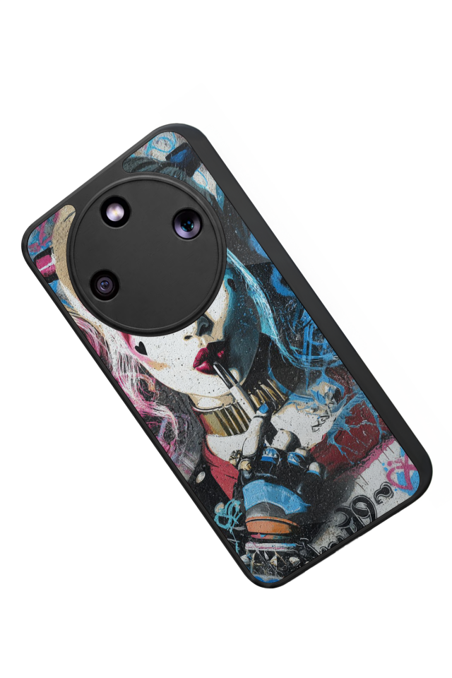 Honor Magic 8 Lite Uyumlu HarleyQueen Tasarımlı Glossy Premium Kılıf