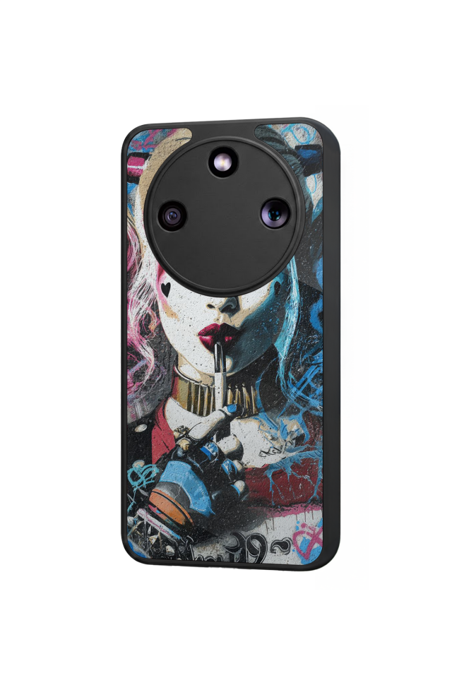 Honor Magic 8 Lite Uyumlu HarleyQueen Tasarımlı Glossy Premium Kılıf