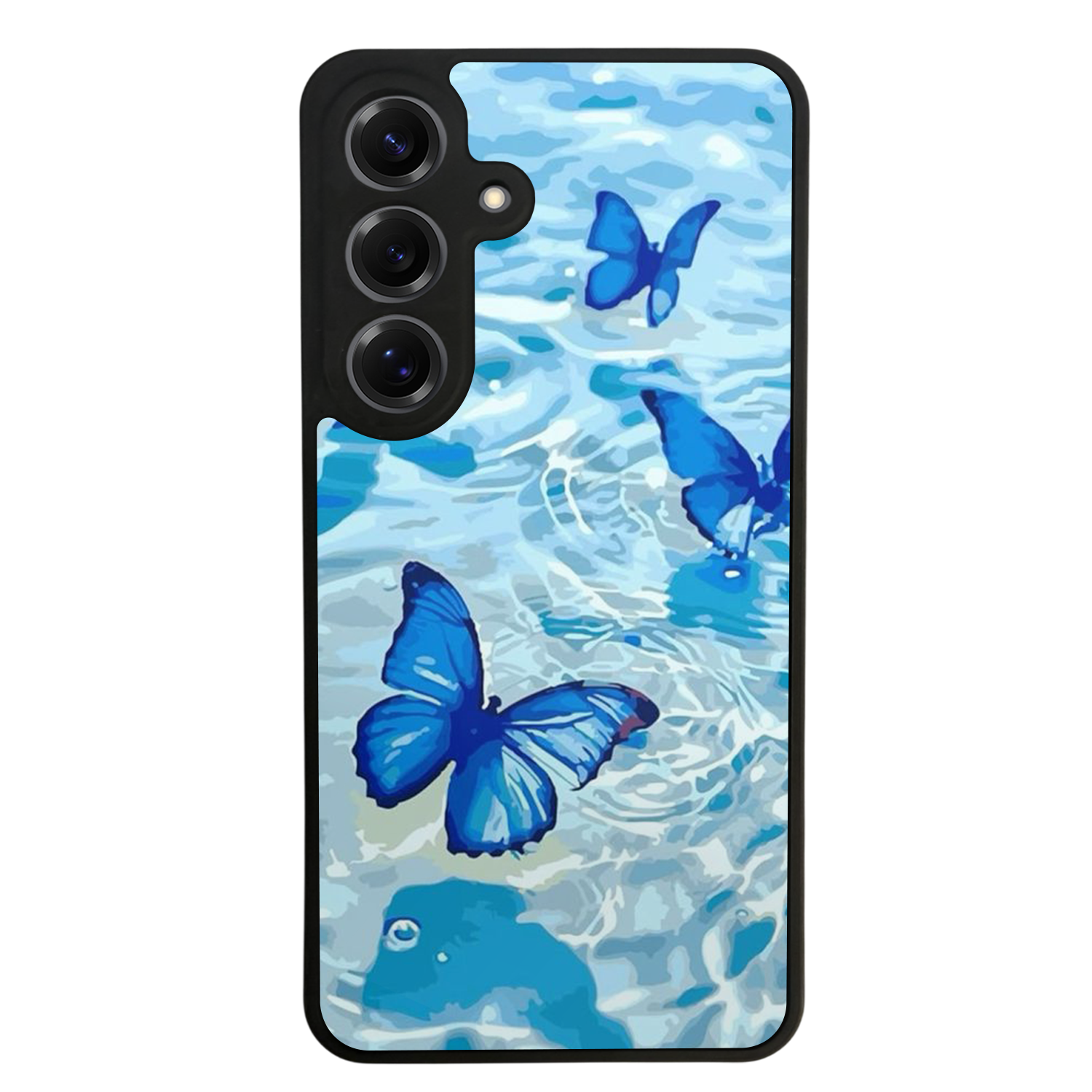 Samsung Galaxy S25 Uyumlu Kelebek Tasarımlı Glossy Premium Kılıf